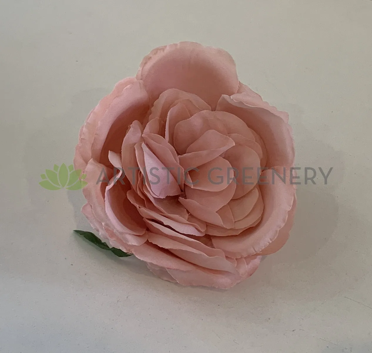 ACC0078-300 Rustic Style Peony Flower Head - Cream / Pink