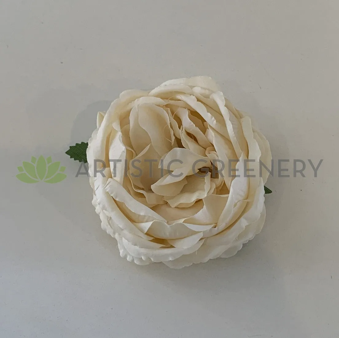ACC0078-300 Rustic Style Peony Flower Head - Cream / Pink