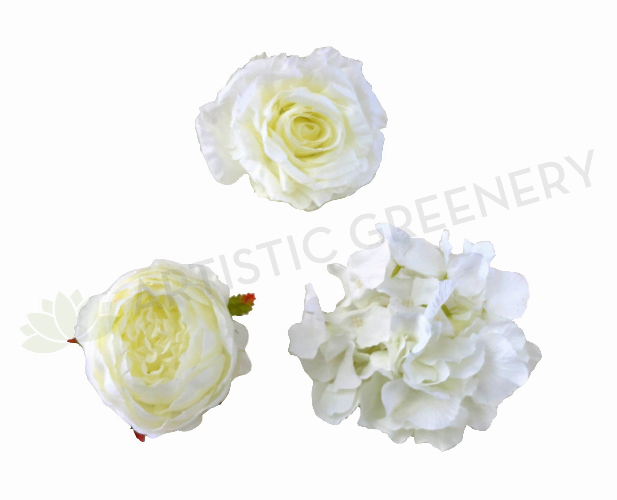 ACC0078 Premium Single Flower Head - White (Large Size) outdoor greenery  