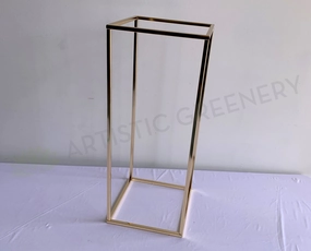 ACC0087C - Gold Stand Rectangle (Chrome Finish) 60 / 80 / 100cm outdoor greenery  