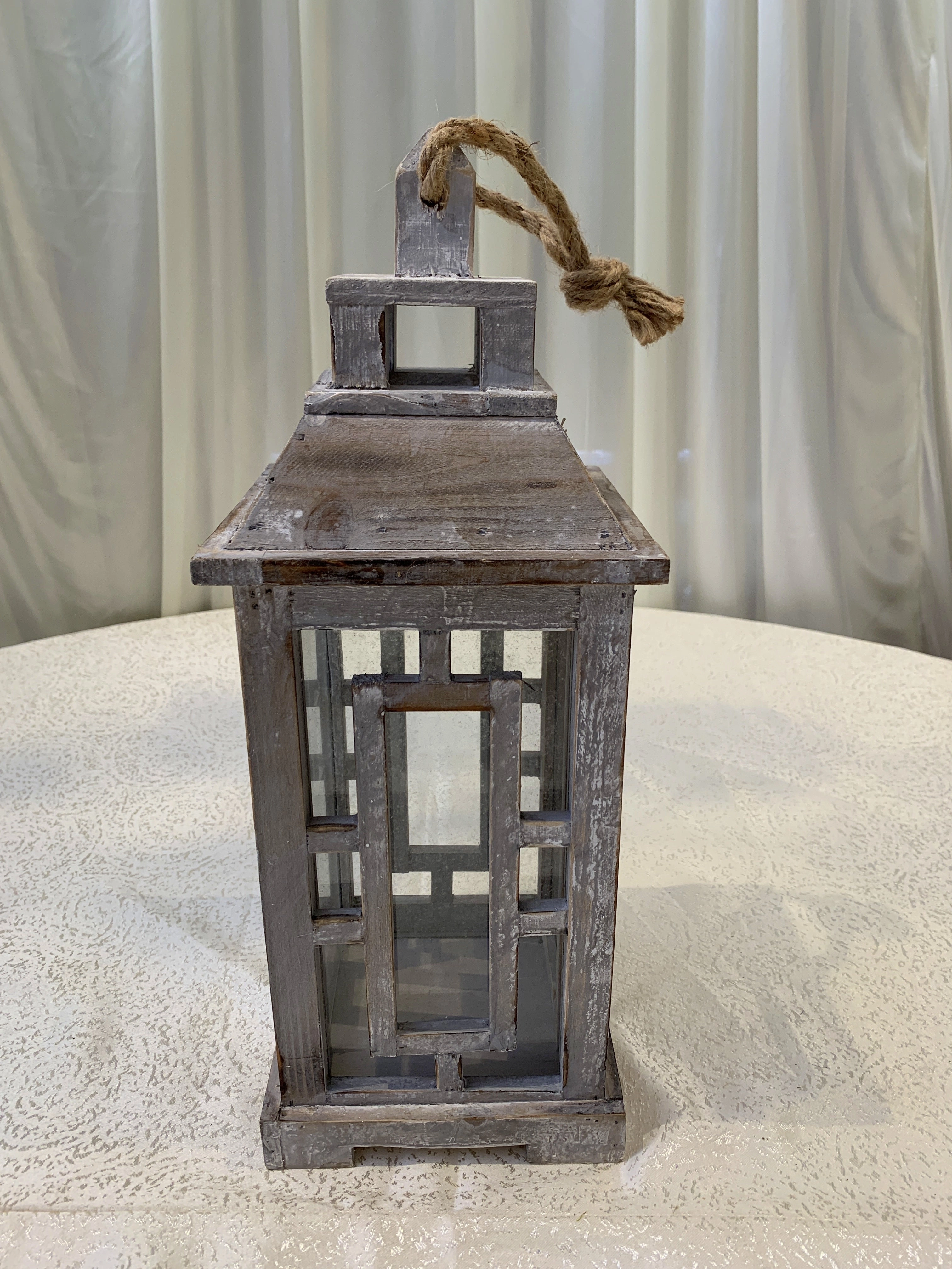 ACC0091 Decorative Wooden Lantern (Rustic Style) 3 Sizes