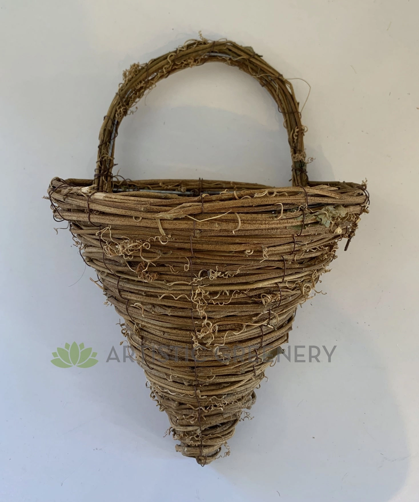 ACC0095 Wall Mounted Ratten Basket 24cm x 34cm