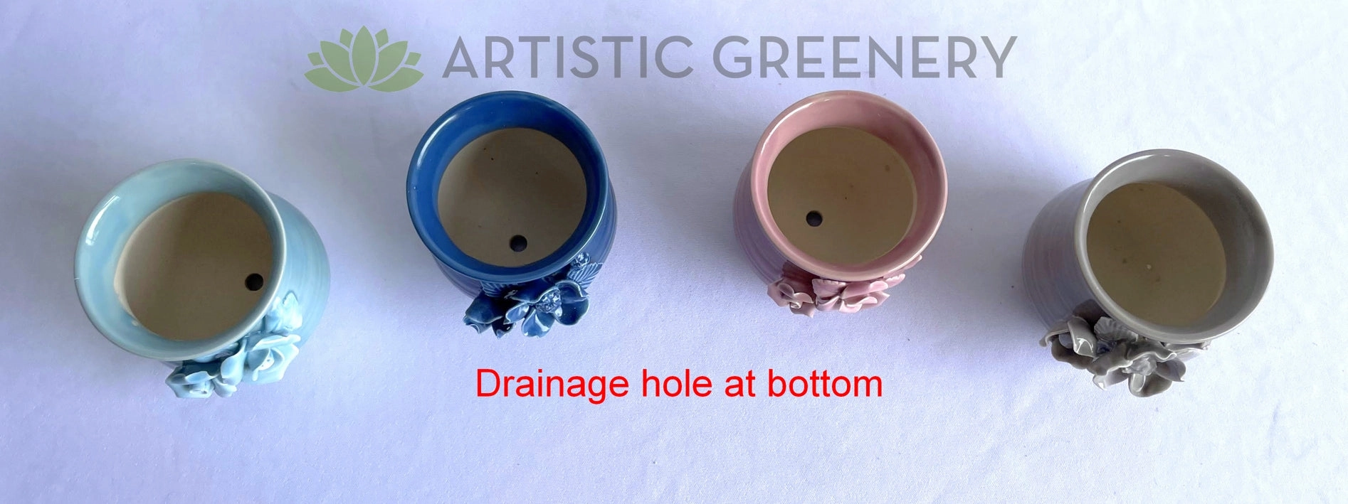 ACC0108 Ceramic Flower Vase 9cm 4 Colours