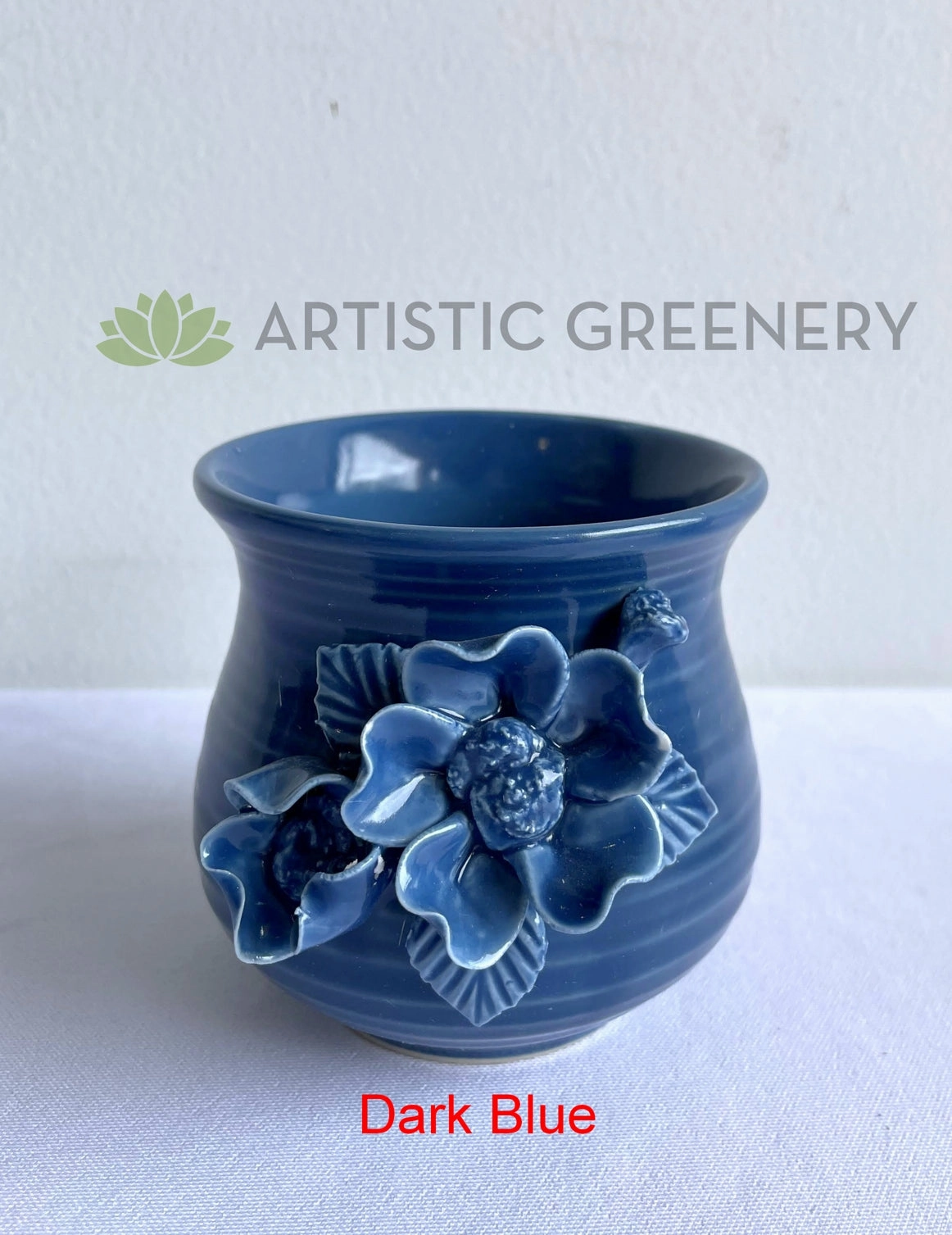 ACC0108 Ceramic Flower Vase 9cm 4 Colours