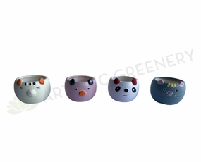ACC0109 Ceramic Animal Vase 7cm 4 Styles outdoor greenery  