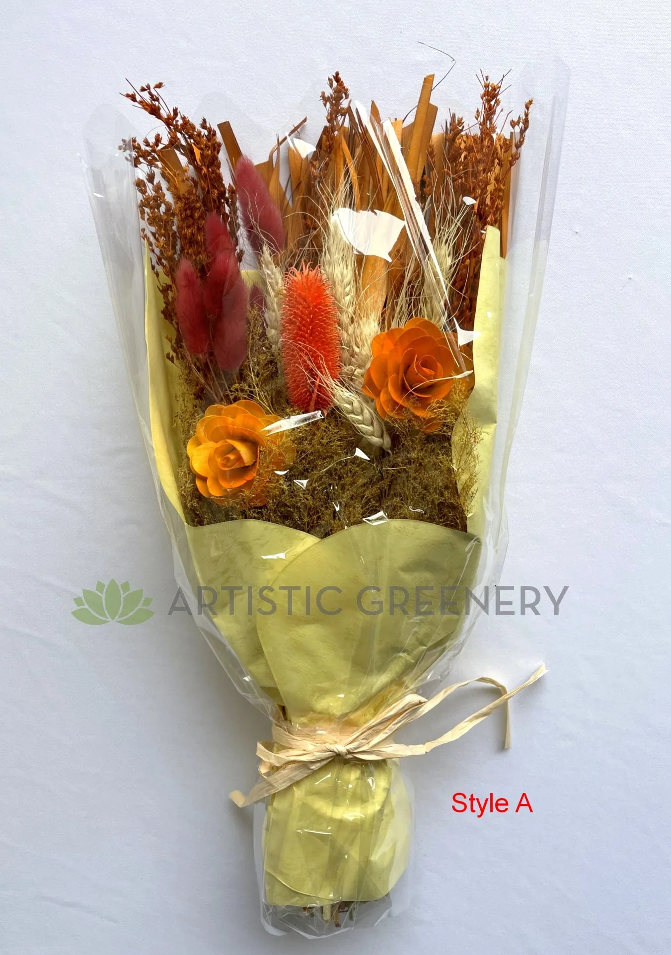 ACC0111-18 Dried Flower Bouquet 23x 45cm 6 Styles