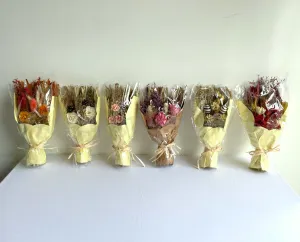 ACC0111-18 Dried Flower Bouquet 23x 45cm 6 Styles dried green plant  