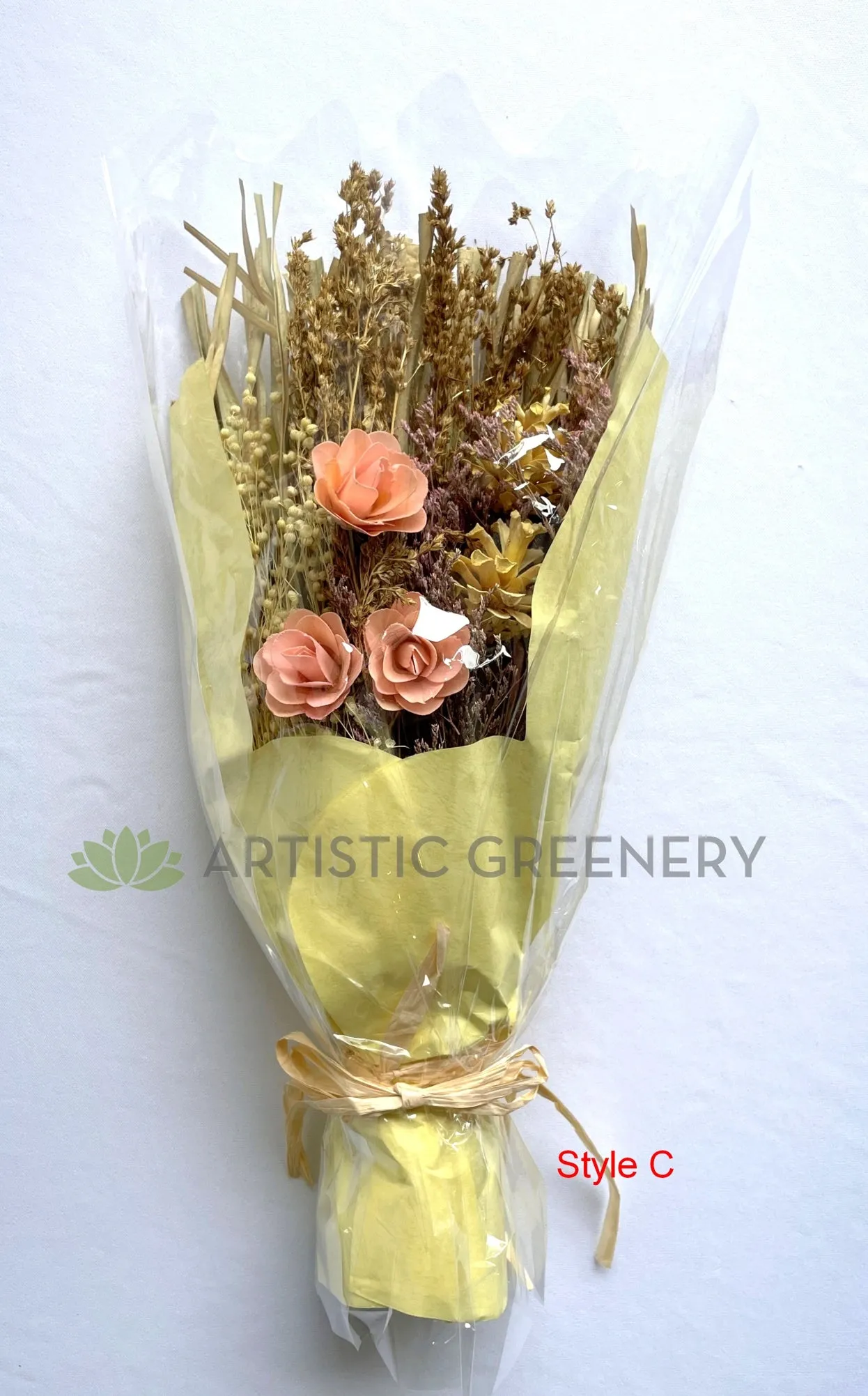 ACC0111-18 Dried Flower Bouquet 23x 45cm 6 Styles
