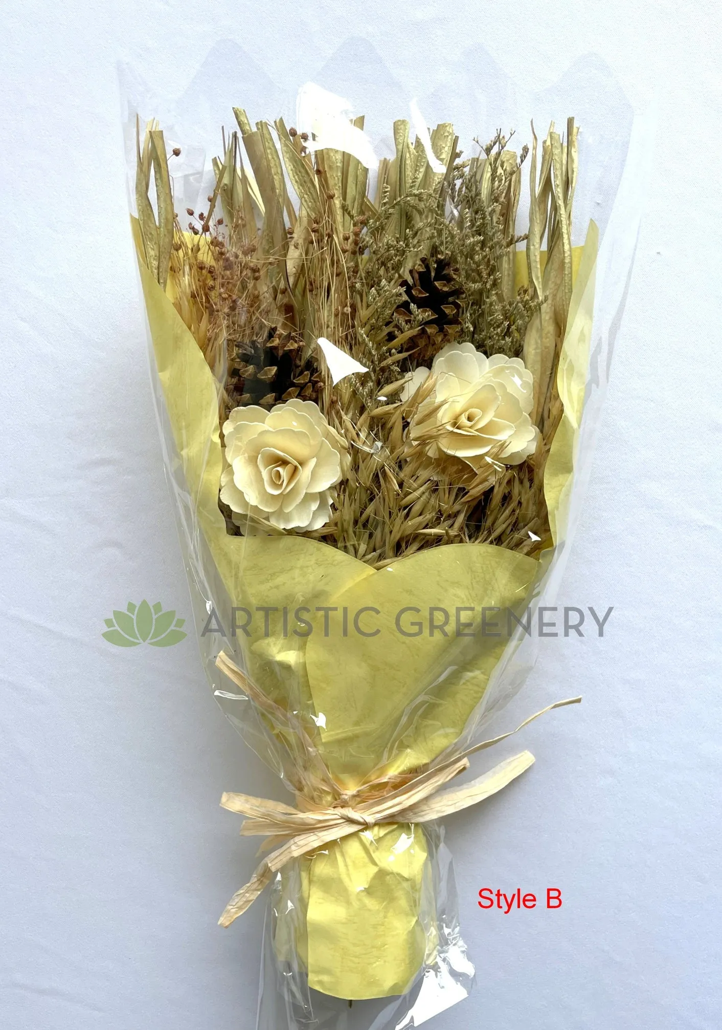 ACC0111-18 Dried Flower Bouquet 23x 45cm 6 Styles