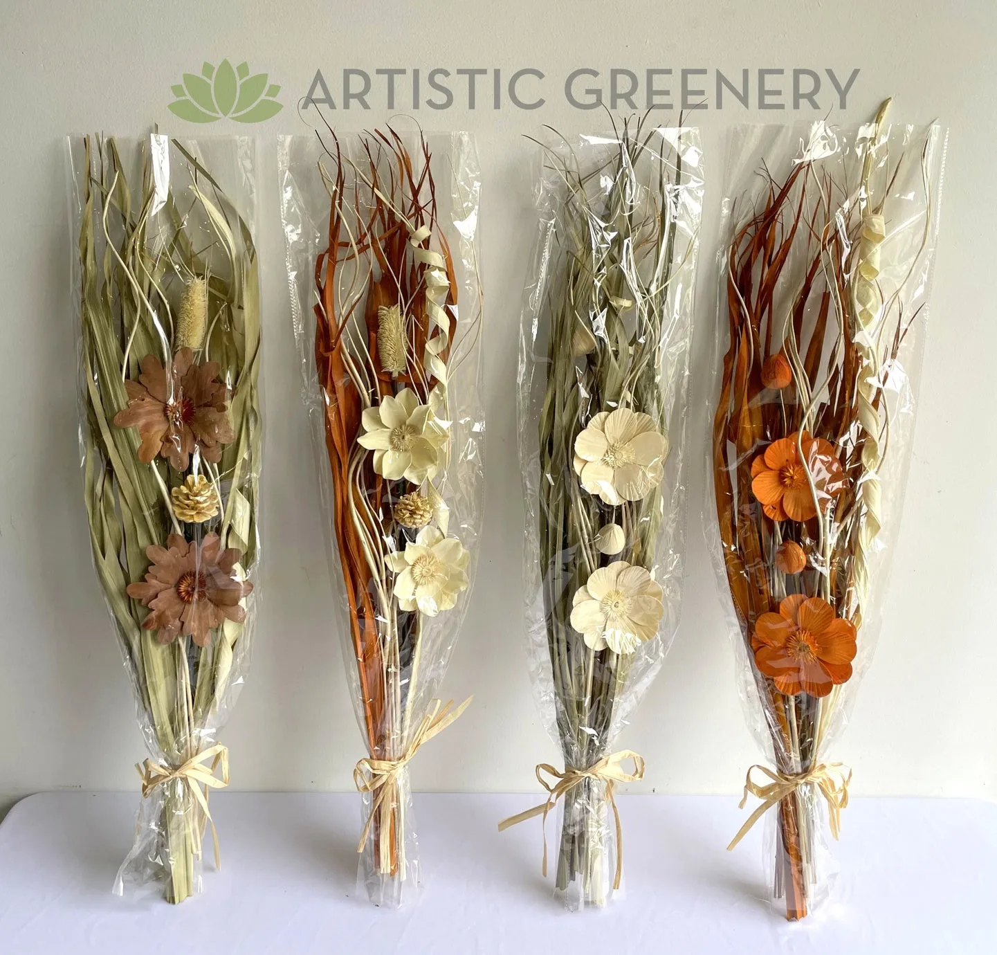 ACC0111-25B Dried Flower Bouquet 93 x 21cm 4 Styles