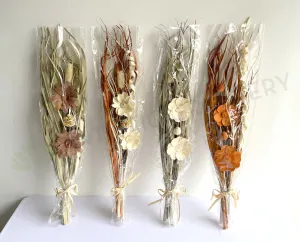 ACC0111-25B Dried Flower Bouquet 93 x 21cm 4 Styles dried green plant  