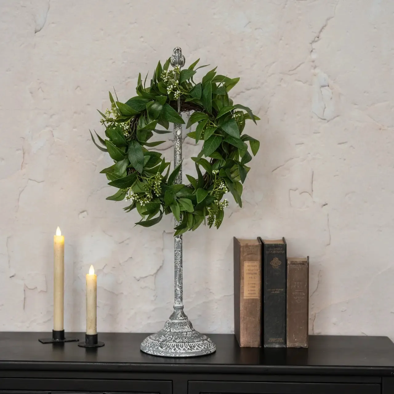 Adjustable Weathered Grey Display Stand dried flowers  