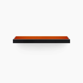 Aksel Inlay Black Floating Shelf unique vase design