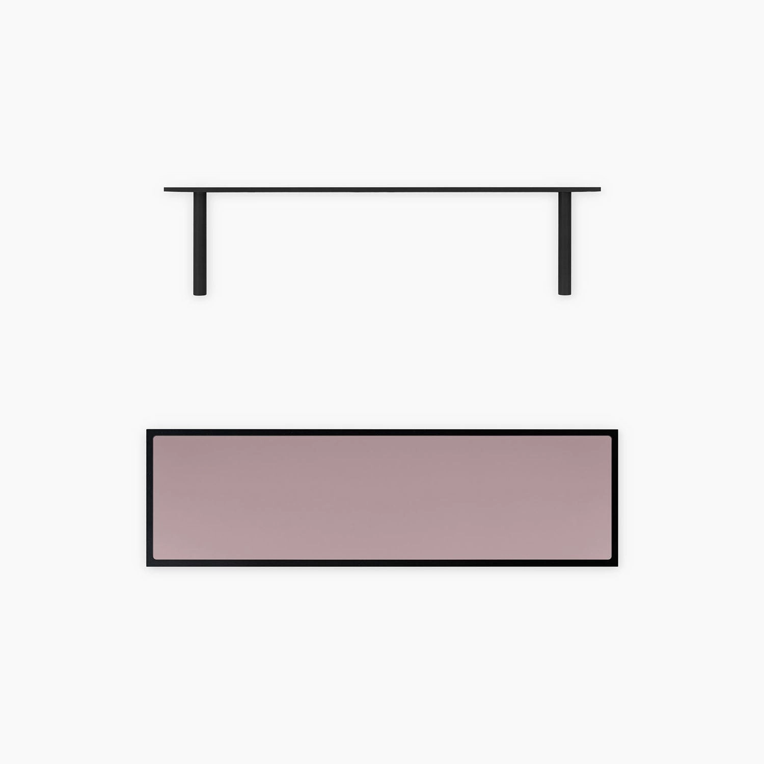 Aksel Inlay Black Floating Shelf