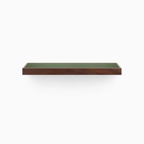 Aksel Inlay Dutch Mocha Floating Shelf unique vase design
