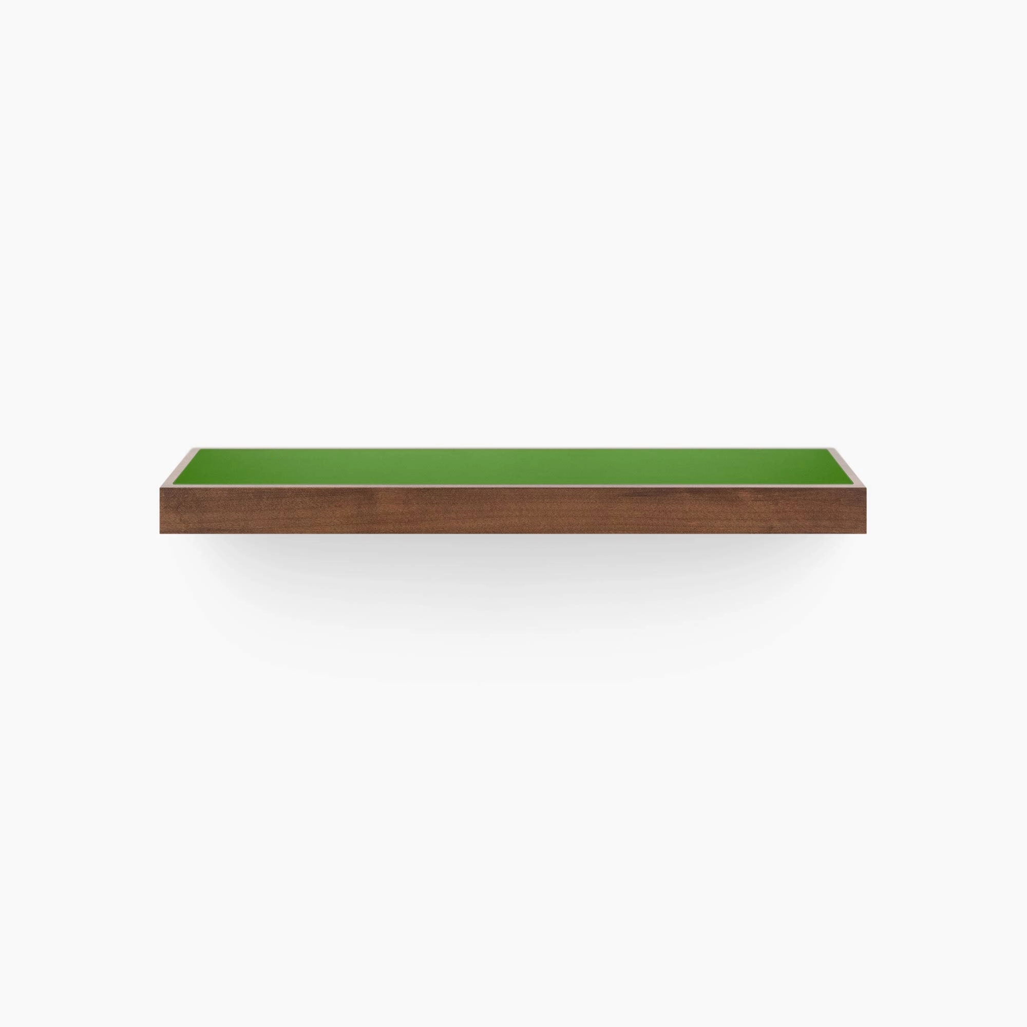 Aksel Inlay Espresso Floating Shelf unique vase design