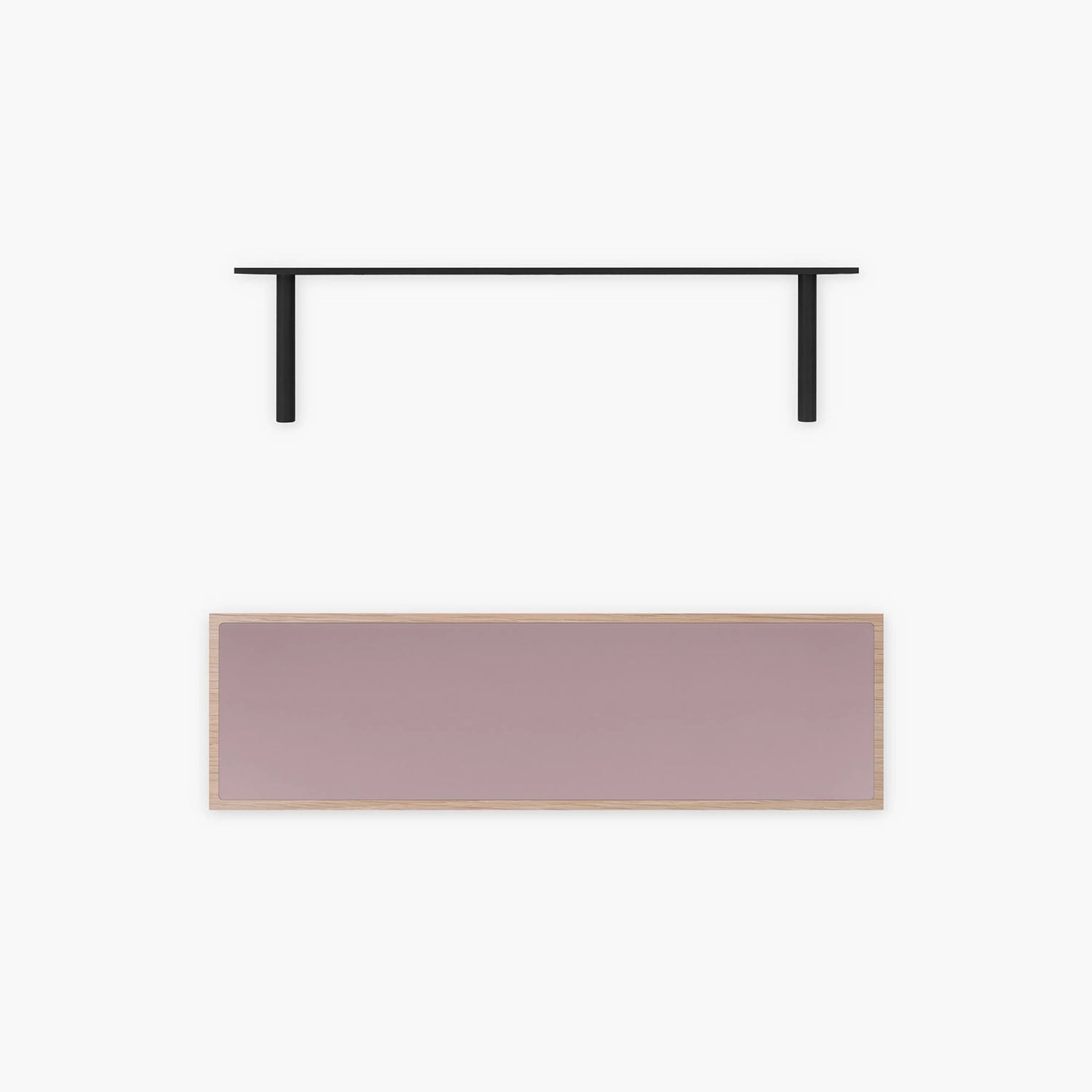 Aksel Inlay Glazed White Oak Floating Shelf