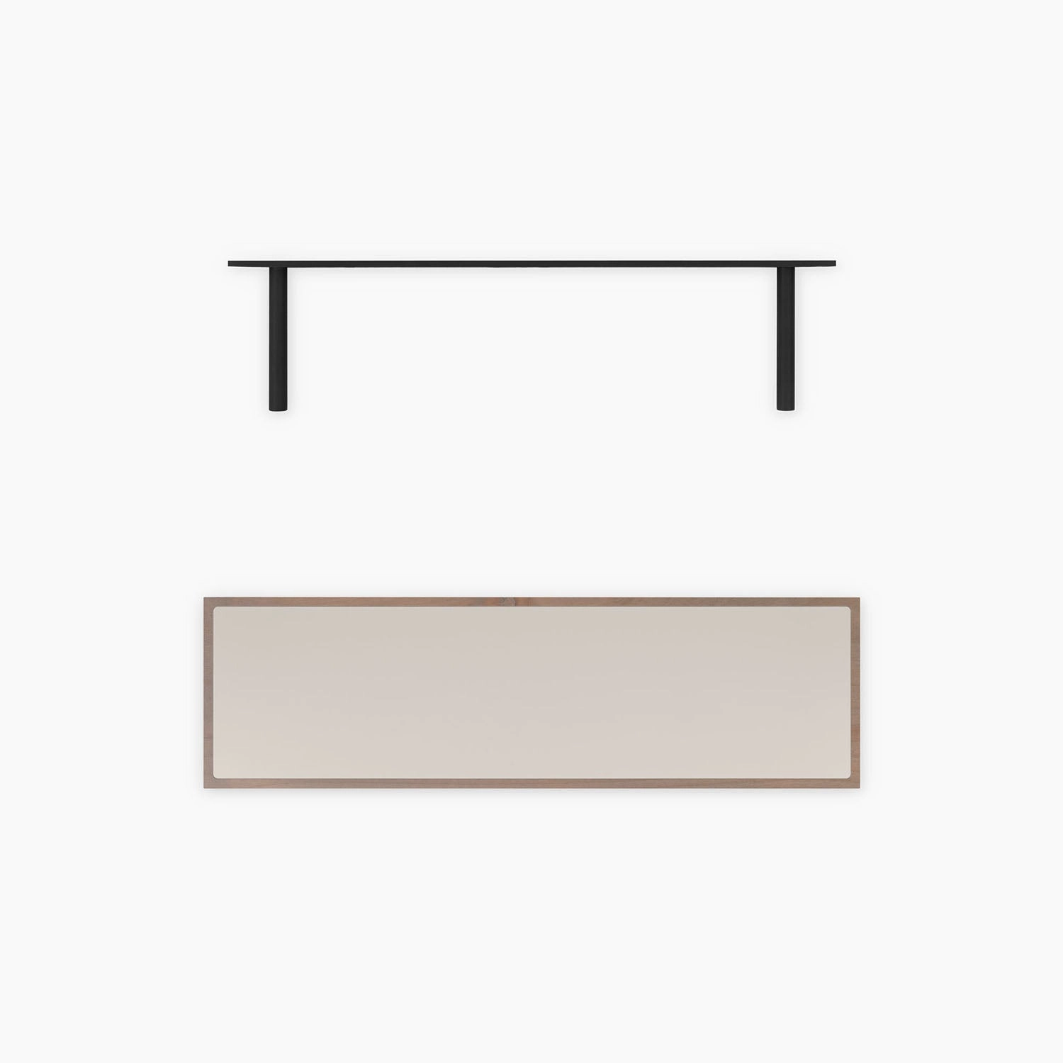 Aksel Inlay Hatch Grey Floating Shelf