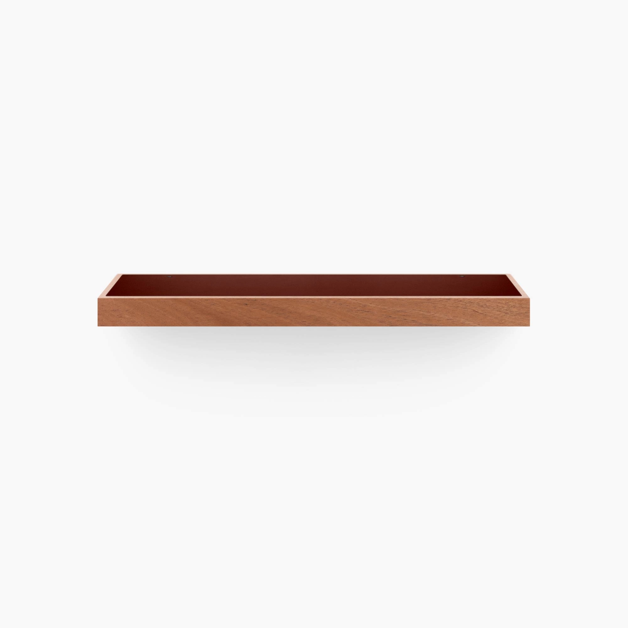 Aksel Inlay Mahogany Floating Shelf
