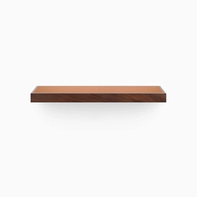 Aksel Inlay Nutmeg Floating Shelf unique vase design