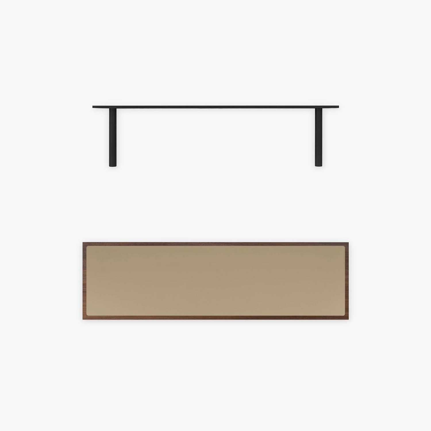 Aksel Inlay Walnut Floating Shelf