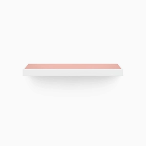 Aksel Inlay White Floating Shelf unique vase design