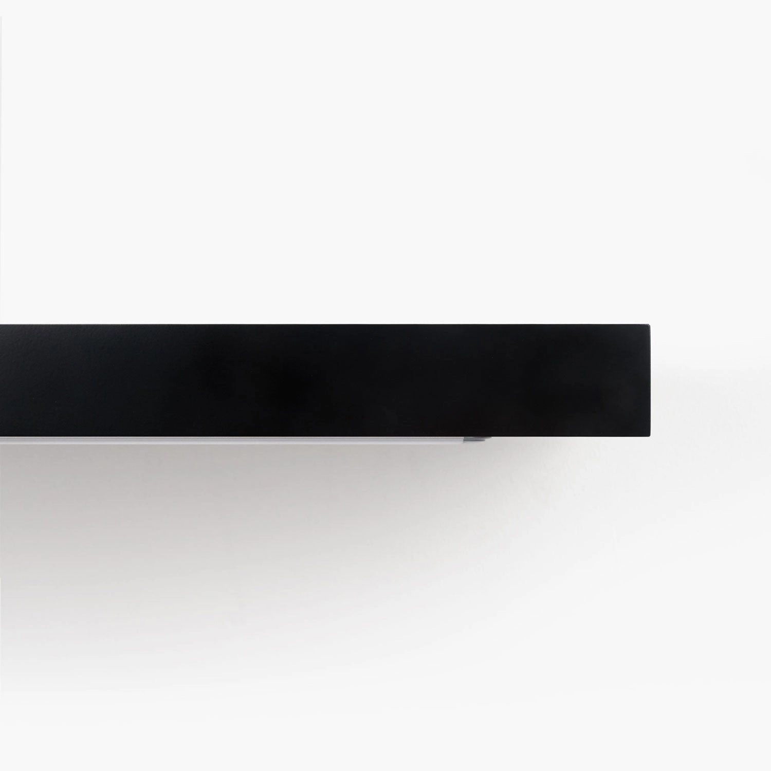 Aksel LED Black Floating Shelf