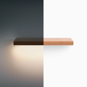 Aksel LED Cherry Floating Shelf unique vase design