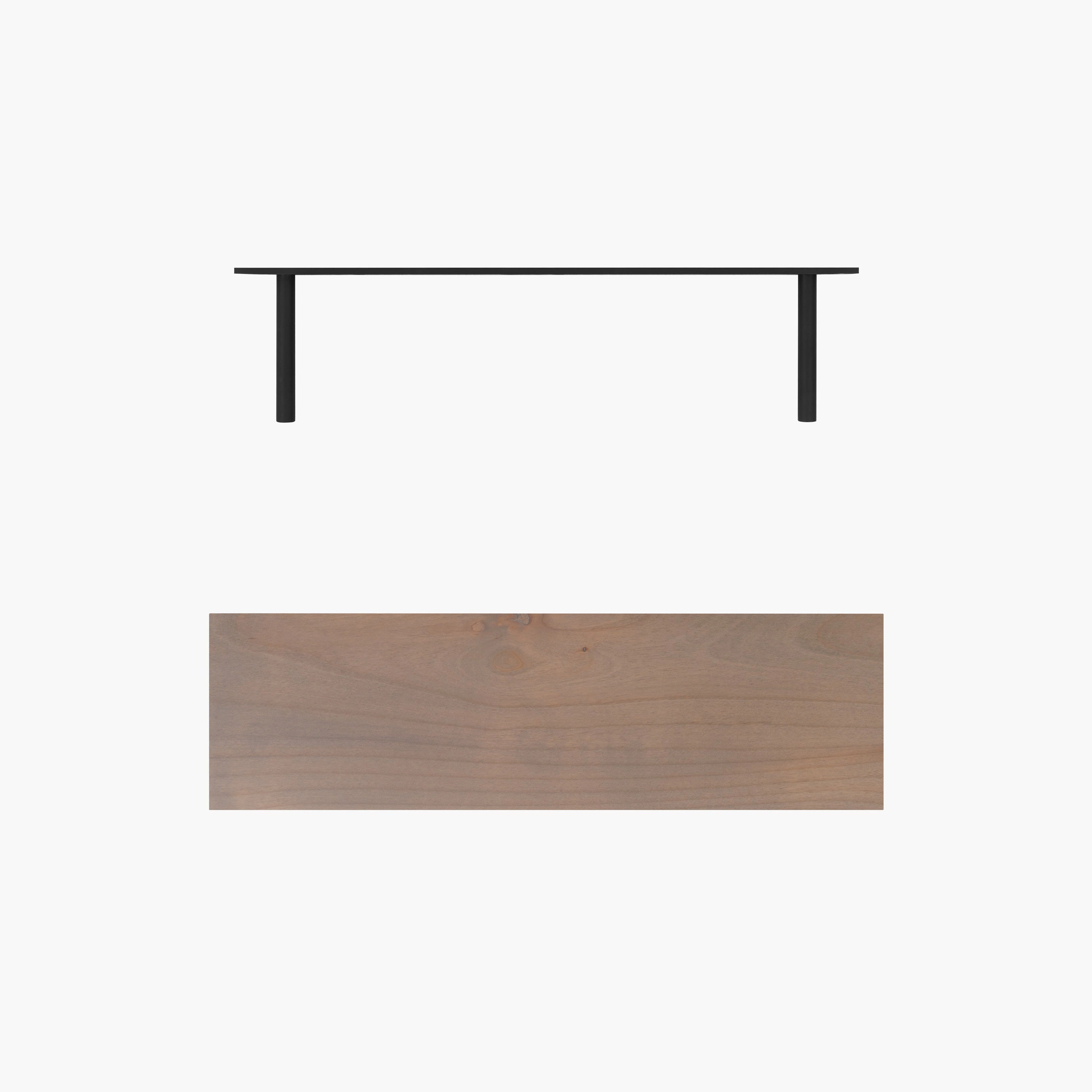 Aksel LED Hatch Grey Floating Shelf