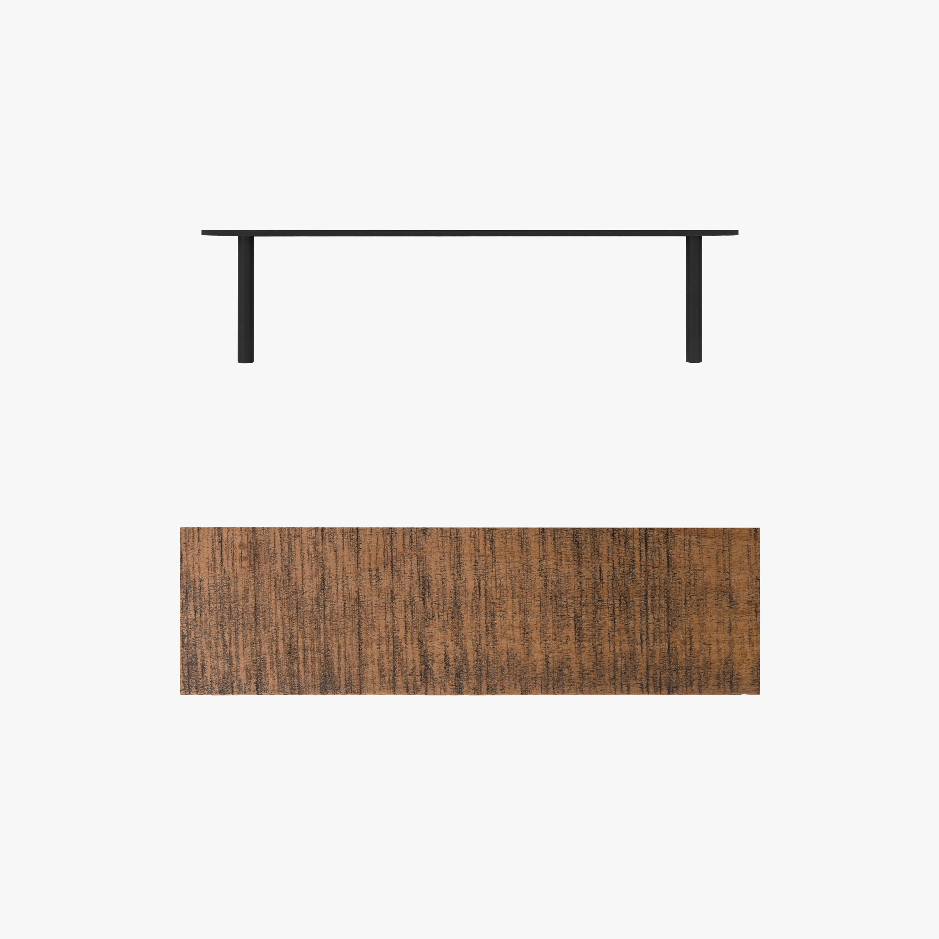 Aksel LED Nutmeg Rustic Floating Shelf