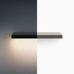 Aksel LED Tungsten Floating Shelf unique vase design