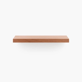 Aksel Mahogany Floating Shelf unique vase design