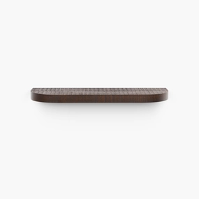 Aksel RADius Espresso Rustic Floating Shelf unique vase design
