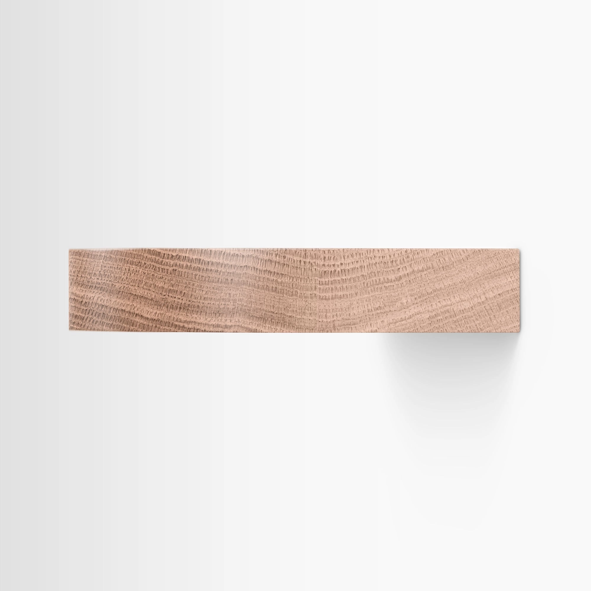 Aksel RADius Glazed White Oak Floating Shelf
