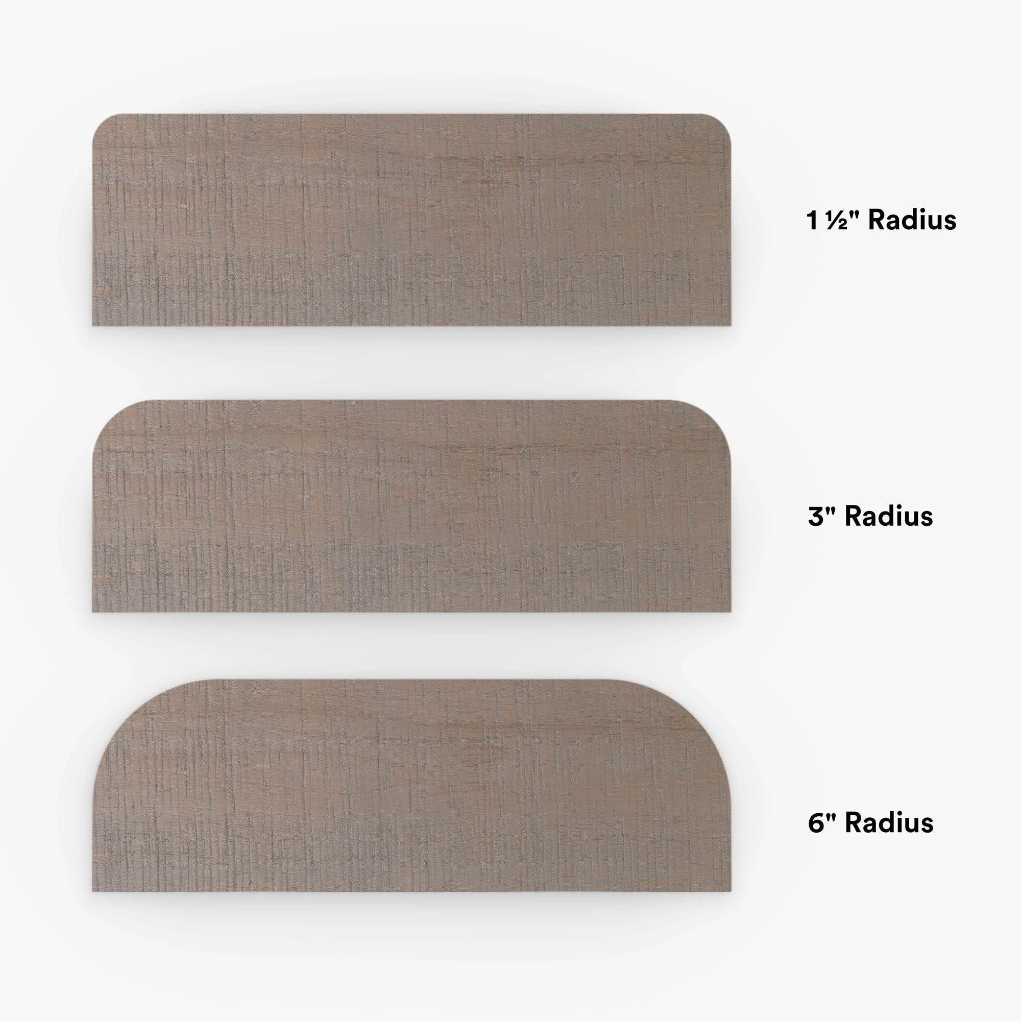 Aksel RADius Hatch Grey Rustic Floating Shelf
