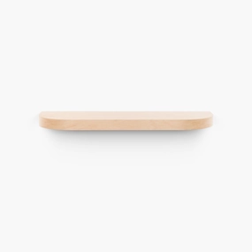 Aksel RADius Maple Floating Shelf unique vase design