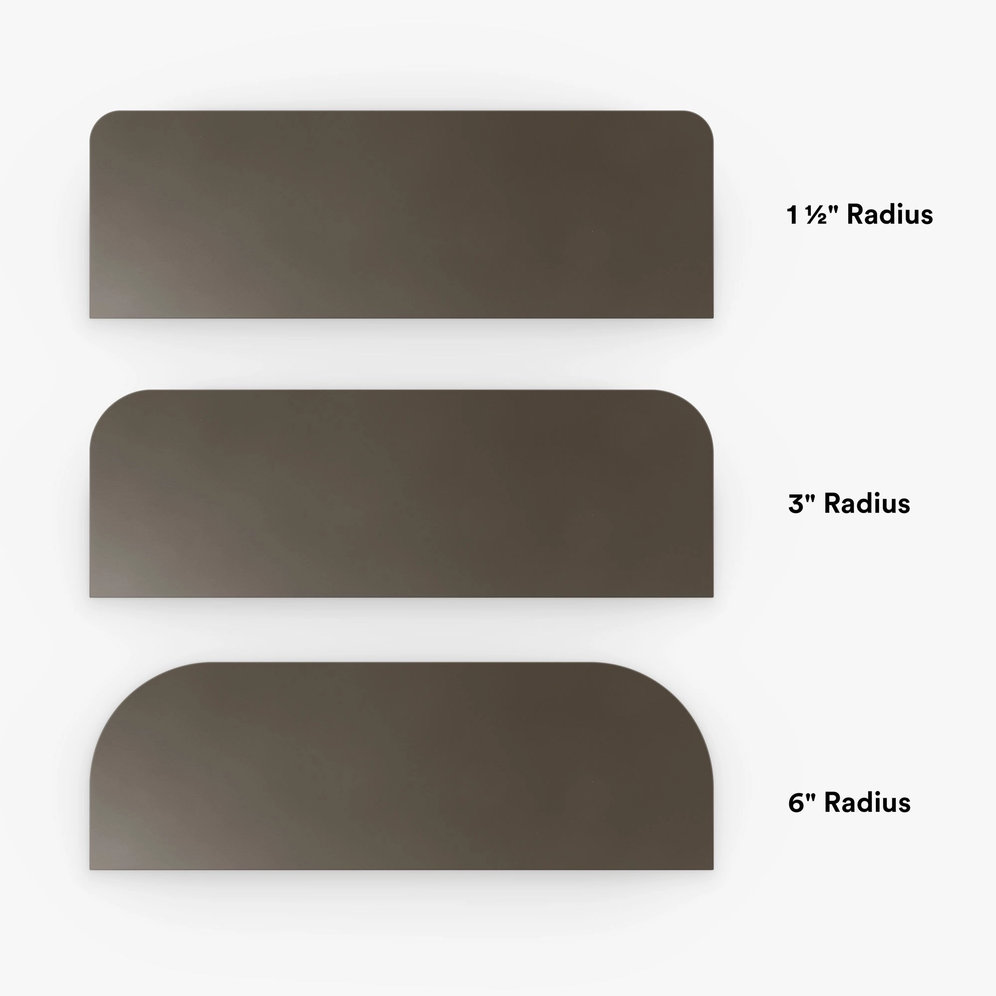 Aksel RADius Tungsten Floating Shelf