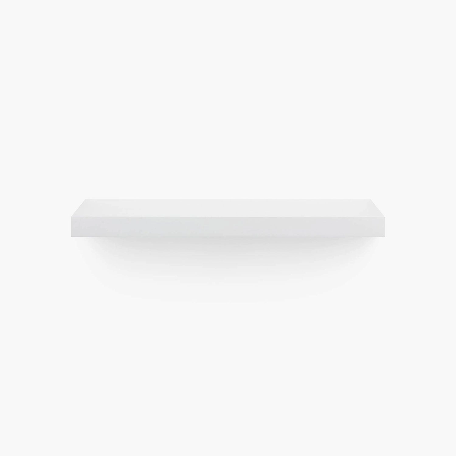 Aksel White Floating Shelf unique vase design