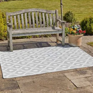 Alfresco Outdoor rug Neptune Slate 160 x 230cm dried flowers  