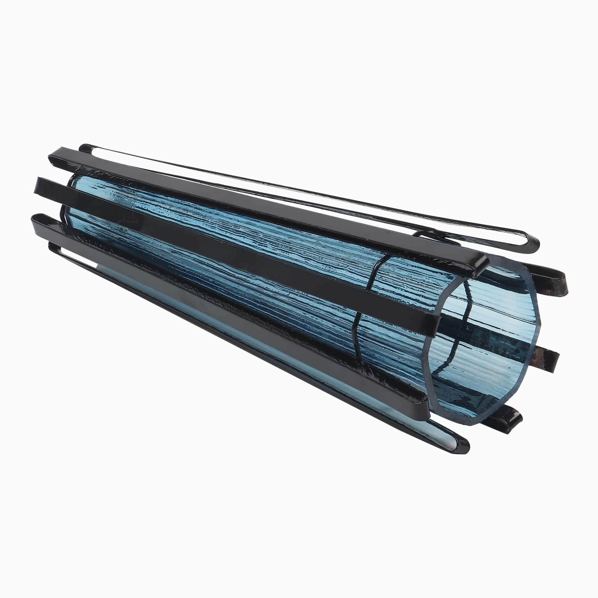 Allure  Radiant Metal Hue Vase Blue