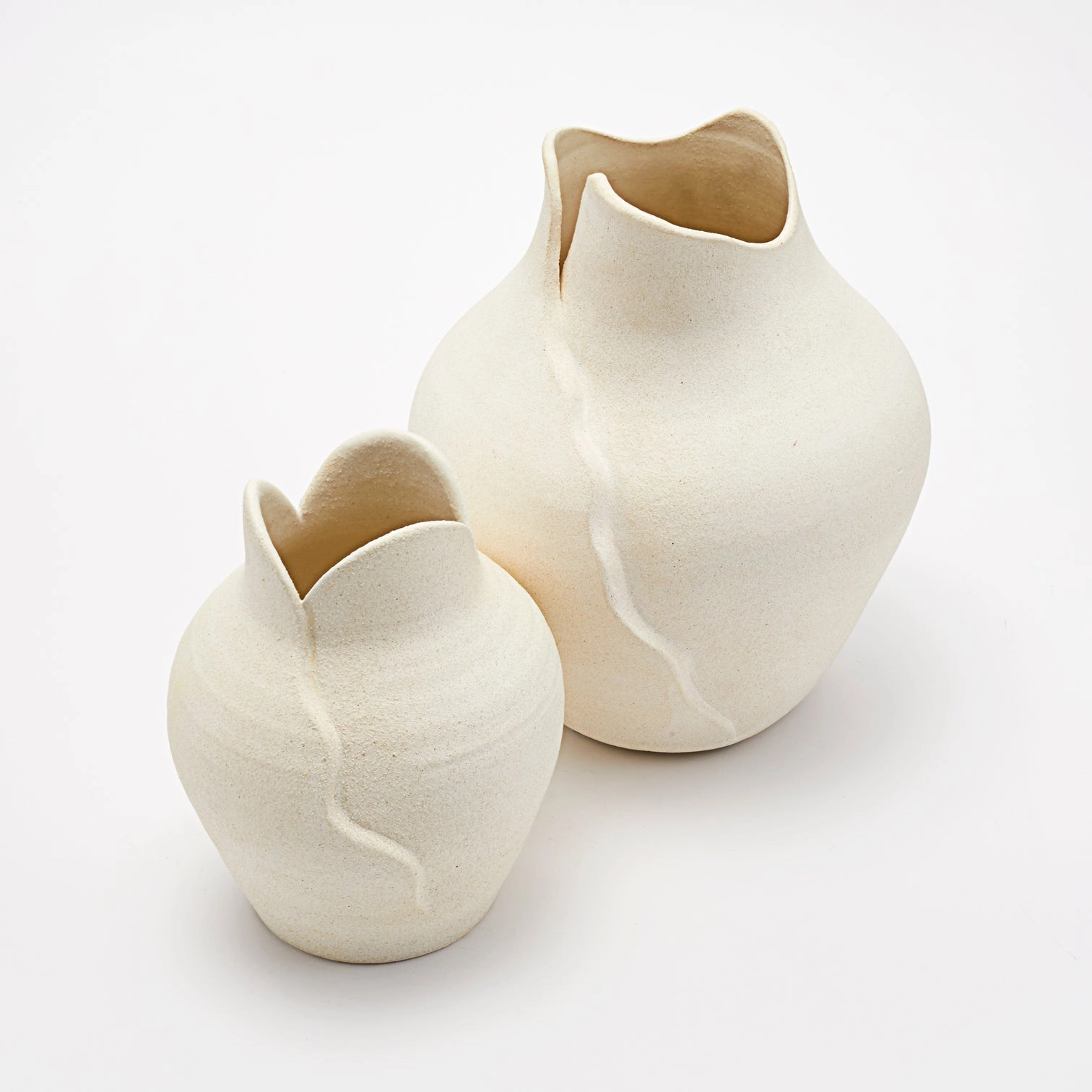 Amelia - Vase Raw Blanc mini ornamental plant  