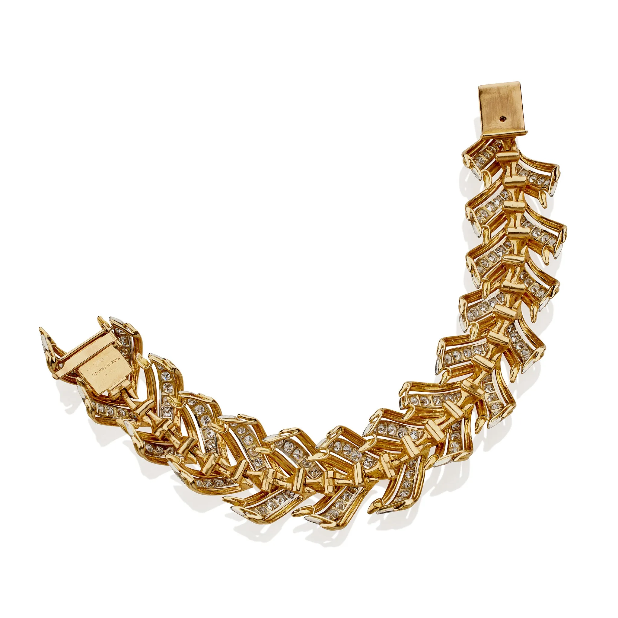 Andr?? Vassort Gold and Diamond Bracelet