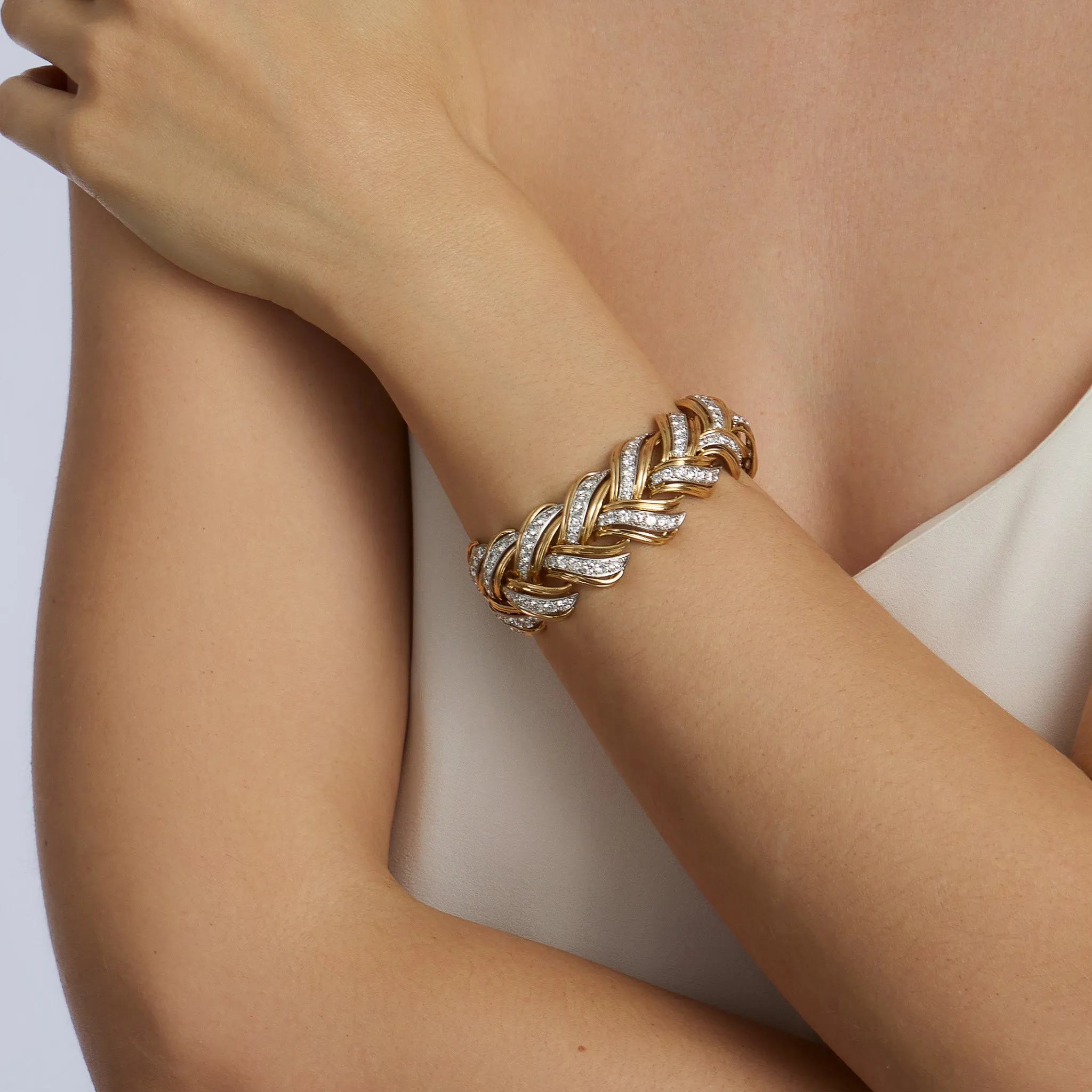 Andr?? Vassort Gold and Diamond Bracelet