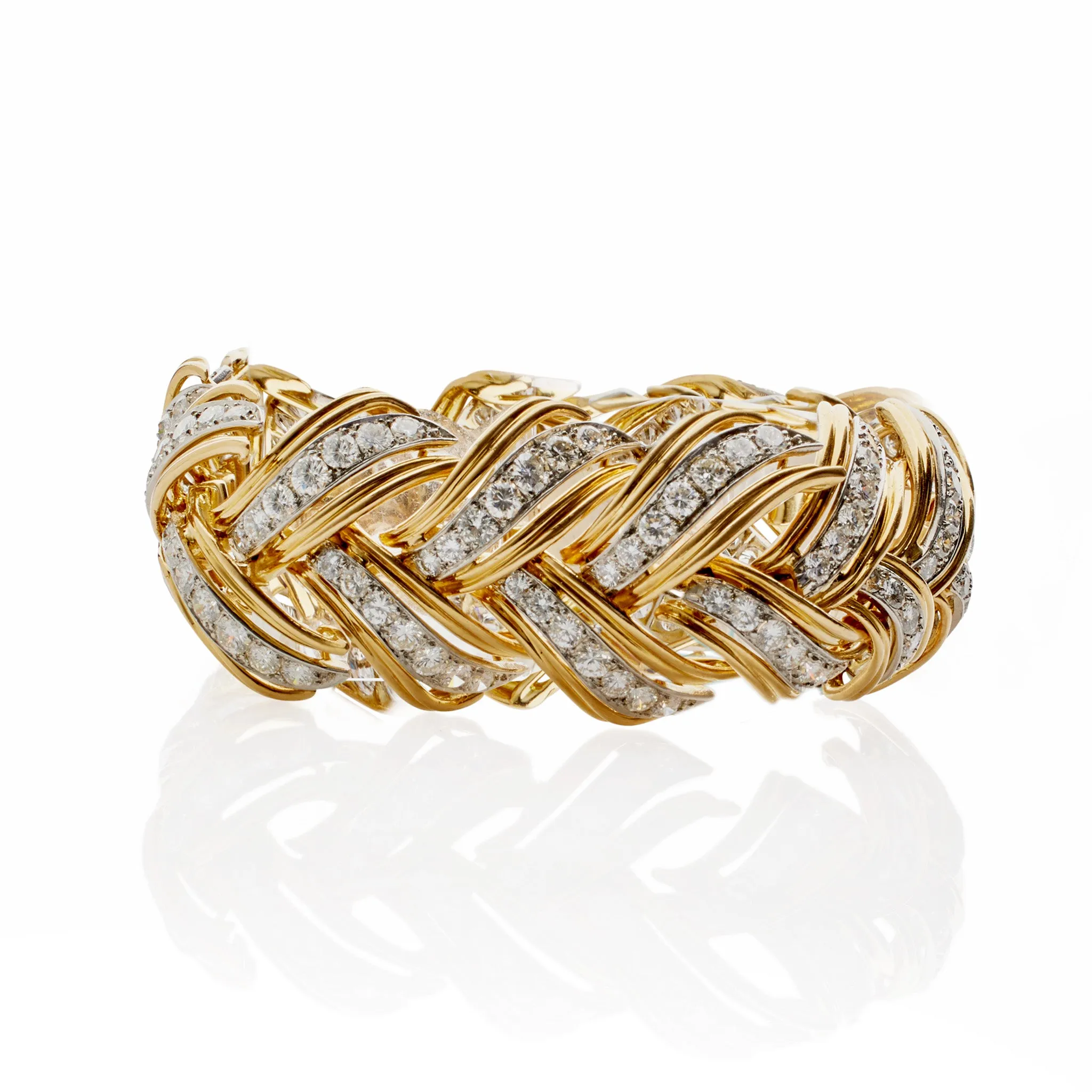 Andr?? Vassort Gold and Diamond Bracelet