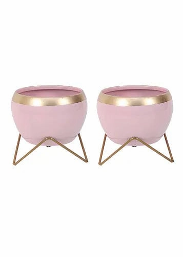Apple Metal Planter (Set of 2)