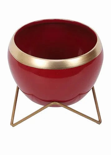 Apple Metal Planter (Set of 2)