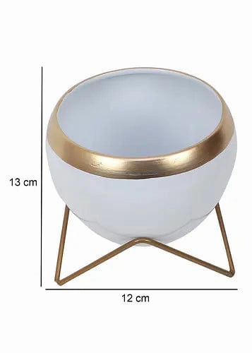 Apple Metal Planter (Set of 2)