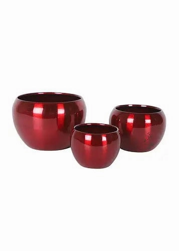 Apple Planter, Red (Set of 2)