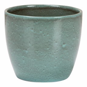 Aqua Green Indoor Ceramic Cover Pot Scottish Moss ( 920) tall green plant  