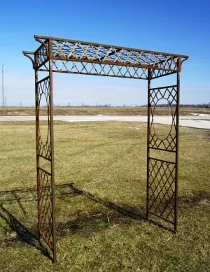 Arch with Oval decorative plants  